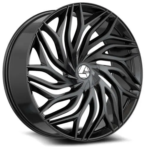 AZZARA AZA-537 GLOSS BLACK 22X9.5 6X135/6X5.5 +22 +108 *NC*