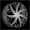 AZARA AZA-541 GLOSS BLACK & MACHINED 20X8.5 5X112/5X4.5 +35 +74.1 *NC*