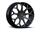 CAVALLO CLV-22 GLOSS BLACK & MILLED 22X8.5 5X4.5/5X4.75 +38 +74.1 *NC*