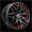 SPEC-1 SP-60 GLOSS BLACK & RED UNDERCUT 18X8.0 5X4.5/5X4.75 +38 +73.1 *NC*