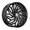 AZARA AZA-537 GLOSS BLACK 20X8.5 5X4.25/5X4.5 +35 +74.1 *NC*