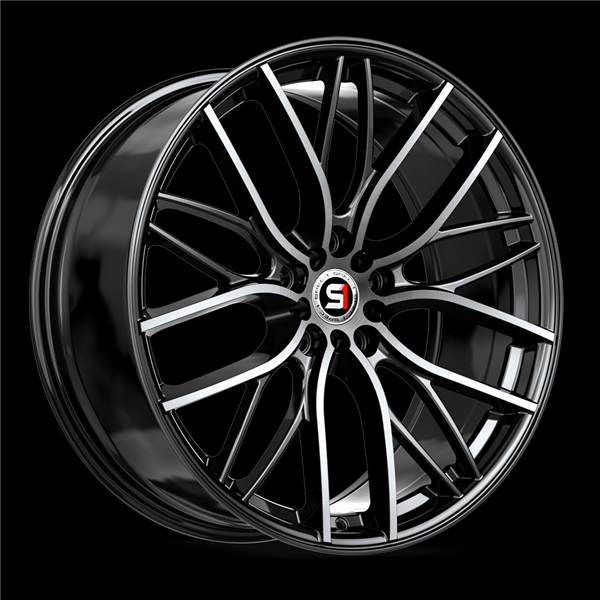 SPEC-1 SP-61 GLOSS BLACK & MACHINED 18X8.0 5X4.5/5X4.75 +38 +73.1 *NC*