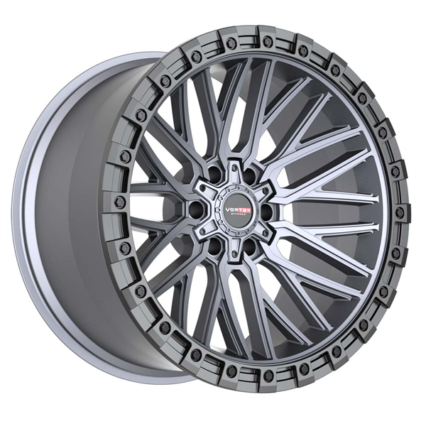 VORTEK VRT-608 MATTE TITANIUM WITH BLACK BEAD RING 18X9.0 6X135/6X5.5 -12 +106.1 *NC*