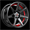 SPEC-1 SP-73 GLOSS BLACK & RED UNDERCUT 17X7.5 5X4.5/5X4.75 +42 +73.1 *NC*