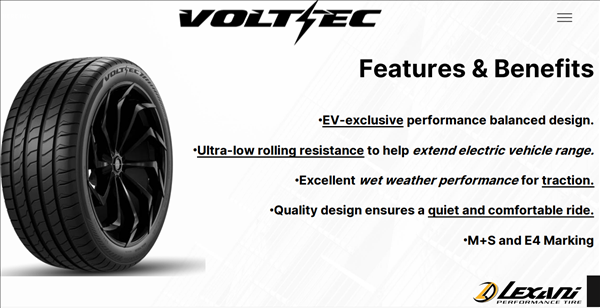 265/35ZR21 LEXANI VOLT-EC 101Y XL 600A-A EV TIRE
