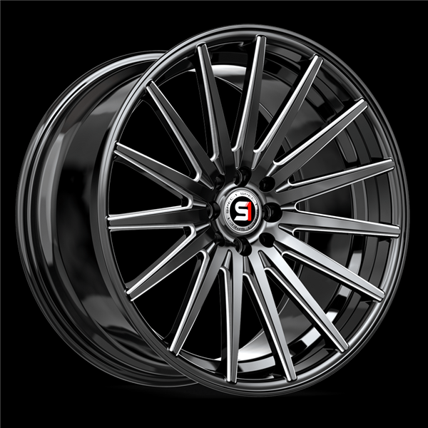 SPEC-1 RACING SP-69 GLOSS BLACK & MILLED 17X7.5 5X100/5X4.5 +42 +73.1 *NC*