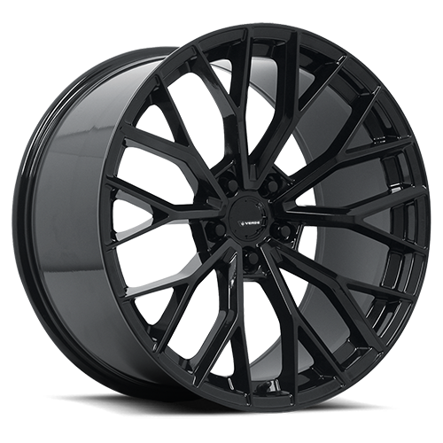 VERDE WHEELS VEX V-11 20X9.0 5X115 +20MM +71.5MM C.B GLOSS BLACK