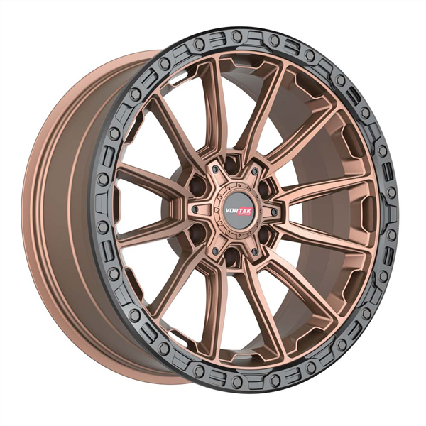 VORTEK VRT-601 MATTE BRONZE WITH BLACK BEAD RING 18X9.0 6X135/6X5.5 -12 +106.1 *NC*