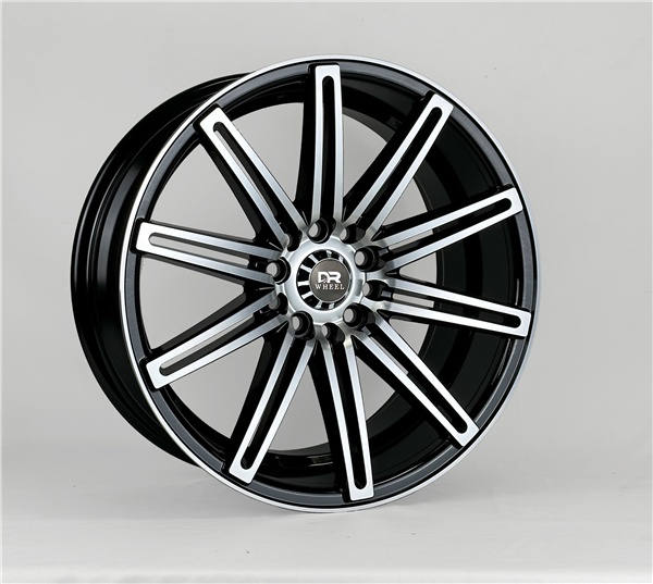 DRIFT RACING DR537 17X7.5 5X108/5X4.25+5X114.3/5X4.5 +32 C.B 73.10 GLOSS BLACK MACHINE FACE