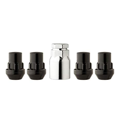 12X1.5 WHEEL LOCK SET *BLACK* ACORN (1.26") (MED)