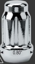 12X1.5 SPLINE ACORN (TUNER) LUG NUTS (1.37")