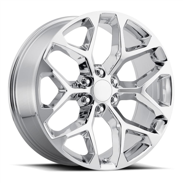 CHEVROLET REPLICA-12 CHROME 20X9.0 6X139.7 +24 +78.1 **SNOWFLAKE**
