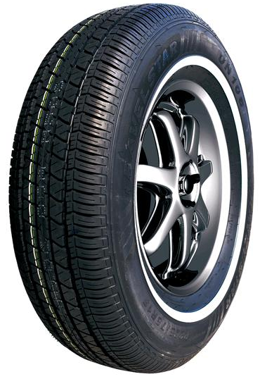 175/75R14 TRAVELSTAR UN106 86T 480 A-B *50K* *REGULAR WHITE WALL*