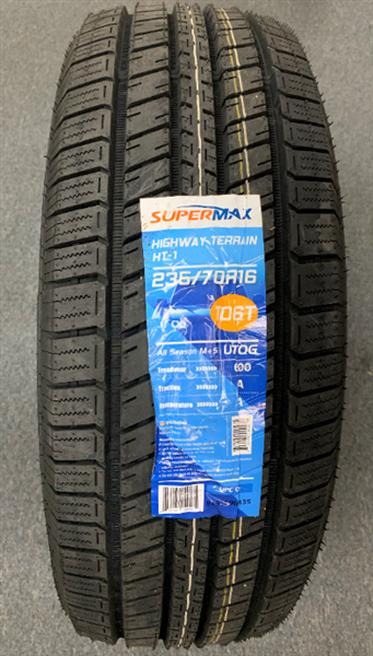 245/65R17 SUPERMAX HT-1 ALL SEASON M+S 111T 600A-A +ROAD HAZARD