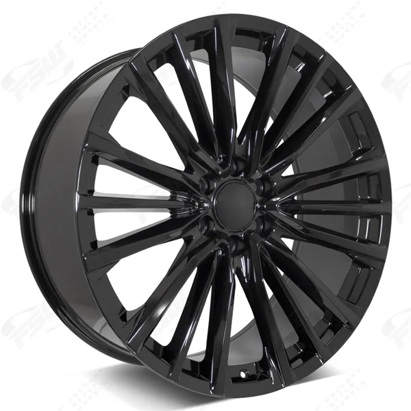 CADILLAC REPLICA-44 GLOSS BLACK 24X10 6X139.7 +31 +78.1 **ESCALADE V-STYLE**