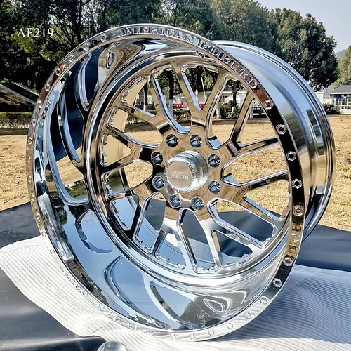 AMERICAN FORGED- AF219 FINE THROWING POLISHED 20X9 5X150 +1 +110.3 *DRIVER SIDE*