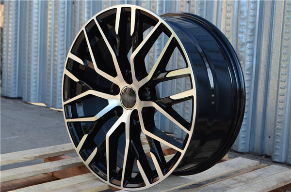 AU-1 GLOSS BLACK/MACHINE FACE 19X8.5 5X112 +32 +66.6 *AW*