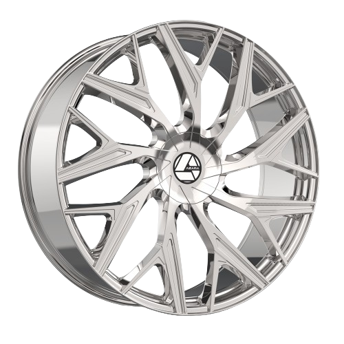 AZARA-AZA527 NANO CHROME 20X8.5 5X112/5X4.5 +35 +74.1 *NC*