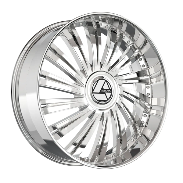 AZARA AZX-102 CHROME 28X9.5 BLANK +15 +78.1 *NC*