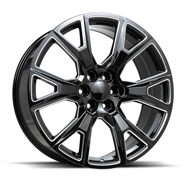 O.E. REVOLUTION-C19 GLOSS BLACK & MILLED 22X9 6X5.5 +28 +78.1 *NC*