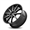 CURVA CONCEPTS-C24 GLOSS BLACK/MACHINE FACE 20X10.5 5X4.5 +35 +73.1 *STAGGERED*