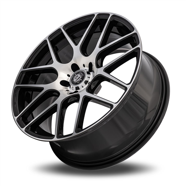 CURVA-C7 BLACK/MACHINE FACE 20X9.5 5X4.5+40+73.1 *STAGGERED*