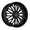 CAVALLO CLV-42 GLOSS BLACK 20X8.5 5X108/5X114.3 +35 +74.1 *NC*
