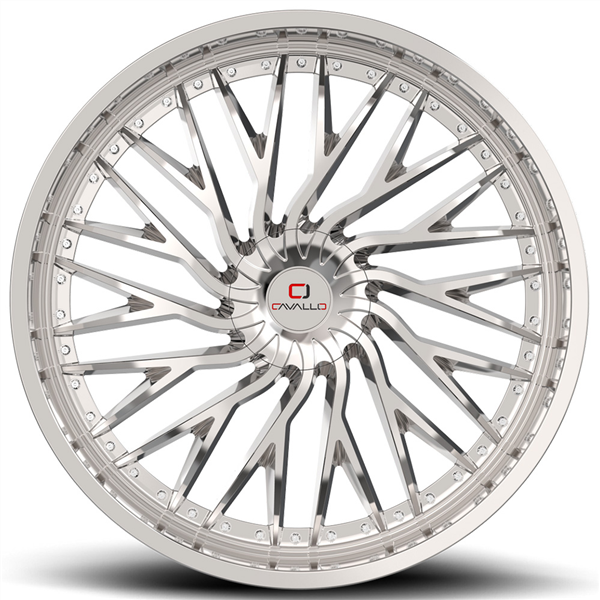 CAVALLO CLV-43 NANO CHROME 20X8.5 5X114.3/5X120 +35 74.1 *NC*
