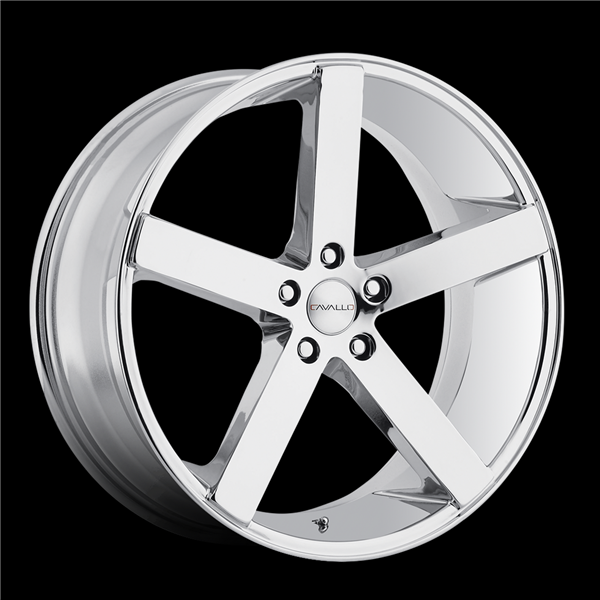 CAVALLO CLV-5 NANO CHROME 22X9.0 5X114.3 +35 +74.1 *NC*