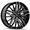 DEFY-WHEELS D04 GLOSS BLACK MACHINE 20X8.5 5X4.75+32 +72.56