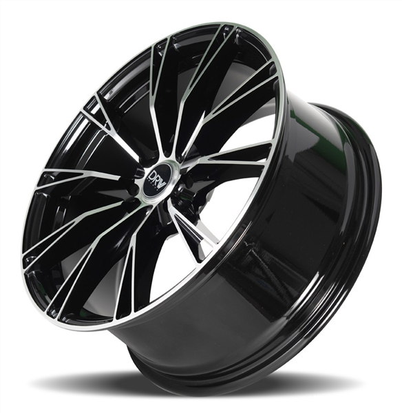 DRW-D23 GLOSS BLACK MACHINE FACE 18X8.0 5X110/5X4.5 +38 +73.1