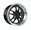 F1R-F102 GLOSS BLACK/POLISH LIP 18X9.5 5X100 +38 *STAGGERED*