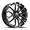 OE.REVOLUTION G-40 GLOSS BLACK & MACHINED 22X9.0 6X5.5 +31 +78.1 *NC*