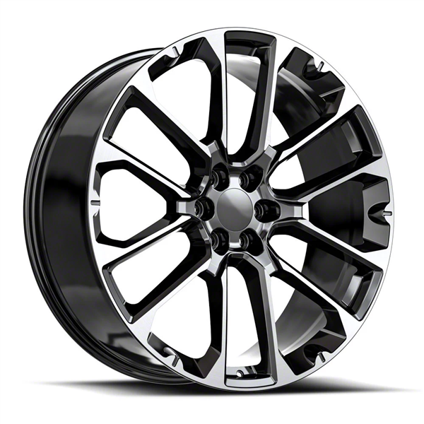 OE.REVOLUTION G-40 GLOSS BLACK & MACHINED 22X9.0 6X5.5 +31 +78.1 *NC*