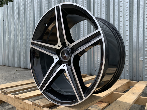 MB-9 GLOSS BLACK/MACHINE FACE 19X9.5 5X112 +45 +66.6