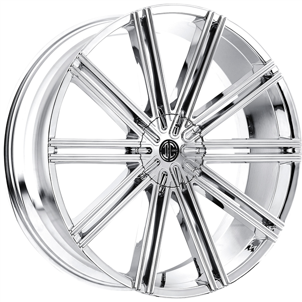 2 CRAVE-N47 CHROME 22X9.5 6X5.5 +15 +78.3