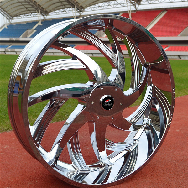 NIGHTHAWK LUXURY-N990 CHROME 28X9.5 5X115/5X4.75 +15 +78.1 **FLOATING CAPS**