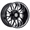 XTREME 2 CRAVE-NX12 MIDNIGHT BLACK/MG MILLING/GS LIP 22X12 5X127/5X139.7 -44 +78.3
