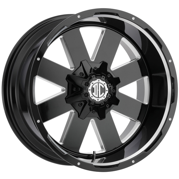 XTREME 2 CRAVE-NX18 MIDNIGHT BLACK/MG MILLING 20X12 5X127/5X139.7 -44 +78.3