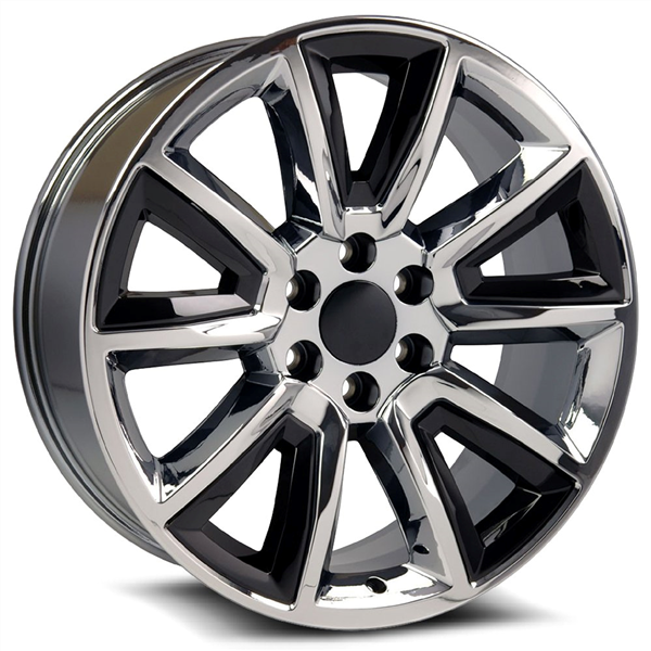 O.E. REVOLUTION C-08 CHROME W/BLACK INSERTS 22X9.0 6X5.5 +31 +78.1 *RT*