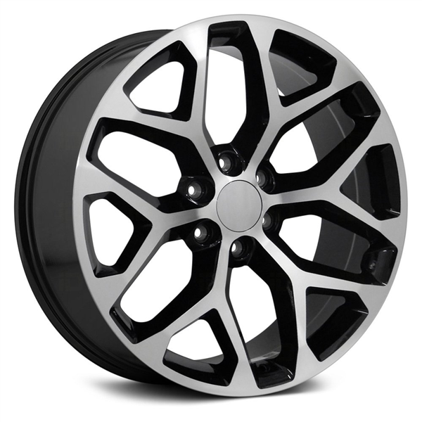 O.E. REVOLUTION-G09 GLOSS BLACK MACHINE FACE 26X10 6X5.5 +24 +78.1 *RT*