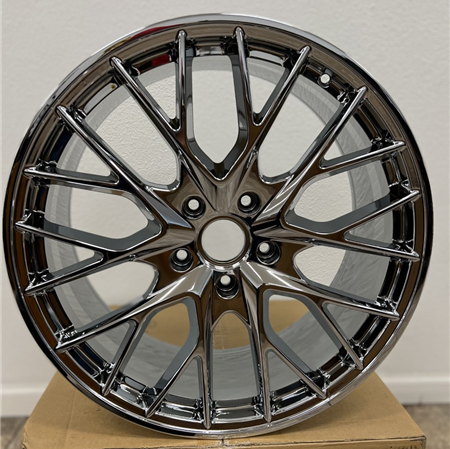P-421 NANO CHROME 21X9.5 5X130 +62 +71.56 *FORGED 1 PC.* **NO CENTER CAPS**