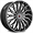 REVOLUTION RACING RR-27 18X8.0 5X105/5X114.3 +40 C.B-73.1 BLACK MACHINED