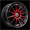 SPEC-1 SP-64 GLOSS BLACK & RED MACHINED 17X8.0 5X110/5X4.5 +42 +73.1 *NC*