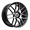 SPEC-1 SP-65 GLOSS BLACK & MACHINED 20X8.5 5X112/5X4.5 +38 +73.1*NC*