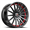 SPEC-1 RACING SP-69 GLOSS BLACK & RED UNDER CUT 17X7.5 4X100/4X4.5 +42 +73.1 *NC*