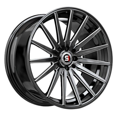 SPEC-1 RACING SP-69 GLOSS BLACK & MILLED 18X8.0 5X100/5X4.5 +38 +73.1 *NC*