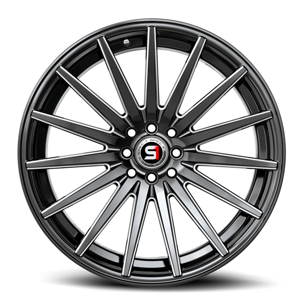 SPEC-1 SP-69 18X8 GLOSS BLACK & MILLED 4X100/4X114.3 +38 73.1 *NC*