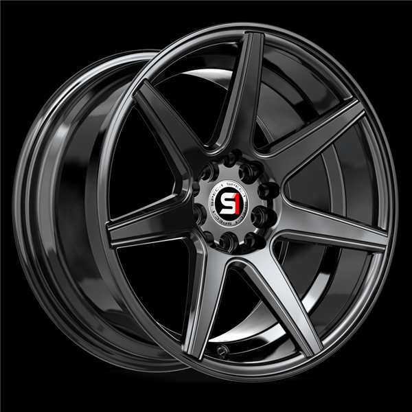 SPEC-1 RACING SP-73 GLOSS BLACK 17X7.5 5X112/5X114.3 +42 +73.1 *NC*