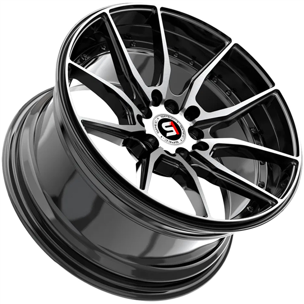 SPEC-1 SP-77 GLOSS BLACK & MACHINED 16X8.0 4X100/4X4.5 +20 +73.1 *NC*